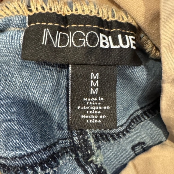 Indigo blue Women's Flared Maternity Blue Jeans size medium - Picture 6 of 7